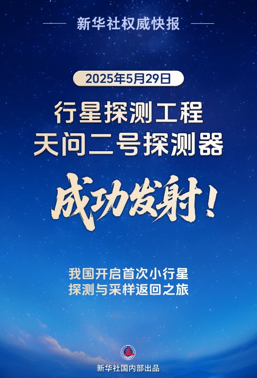 鸿牛配资 新华社权威快报 | 天问二号任务发射圆满成功
