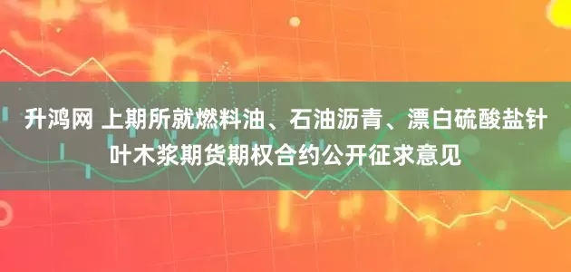 升鸿网 上期所就燃料油、石油沥青、漂白硫酸盐针叶木浆期货期权合约公开征求意见